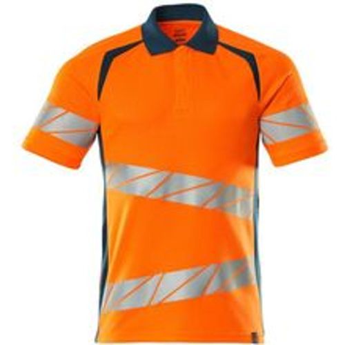 Polo-Shirt, moderne Passform Polo-shirt Gr. 3XLONE, hi-vis orange/dunkelpetroleum - Mascot - Modalova