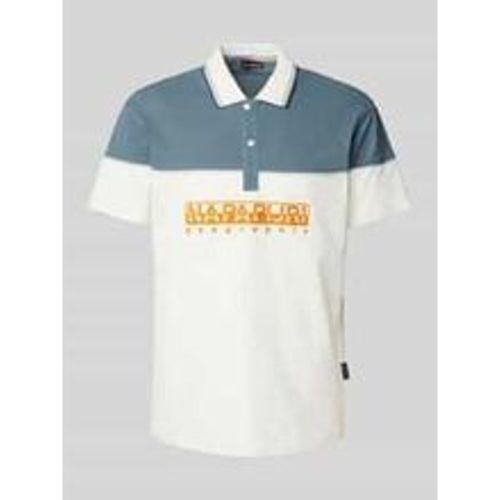 Regular Fit Poloshirt mit Label-Stitching Modell 'SATURNIA' - Napapijri - Modalova