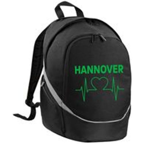 Multifanshop Rucksack - Hannover - Herzschlag - Druck grün - Tasche - Fashion24 DE - Modalova