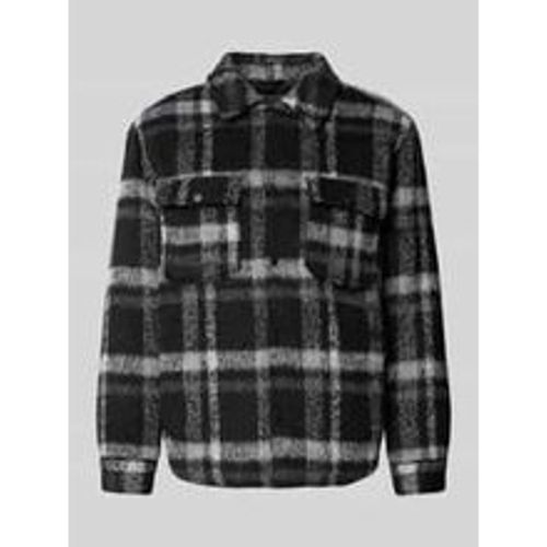 Regular Fit Hemdjacke mit Allover-Muster Modell 'GIO' - Only & Sons - Modalova