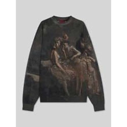 Oversized Sweatshirt mit Jean-Louis-Forain-Print Modell 'DABUSI' - HUGO - Modalova