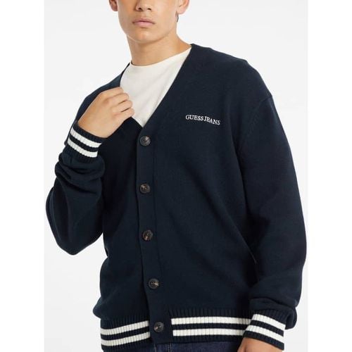 Cardigan Varsity Logo Ricamato - Guess - Modalova