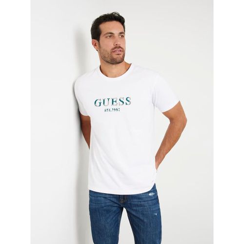 T-Shirt Logo Ricamato - Guess - Modalova