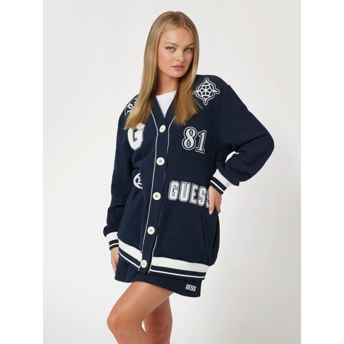 Cardigan Pile Con Logo - Guess - Modalova