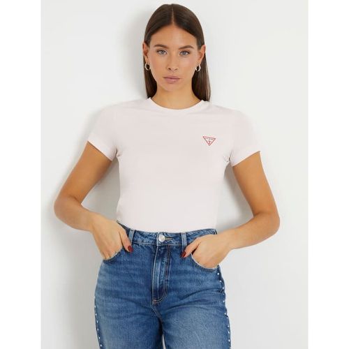 T-Shirt Stretch Logo Piccolo Triangolo - Guess - Modalova