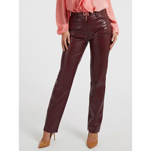 Pantalone Straight In Similpelle - Guess - Modalova