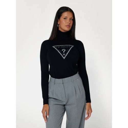 Maglione Logo Triangolo Con Strass - Guess - Modalova