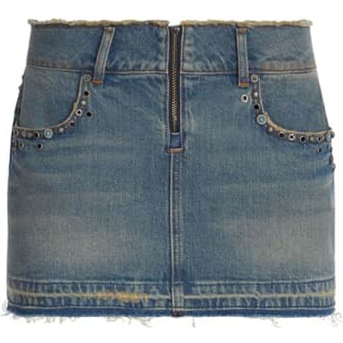 Minigonna Jeans Con Borchie - Guess IT - Modalova