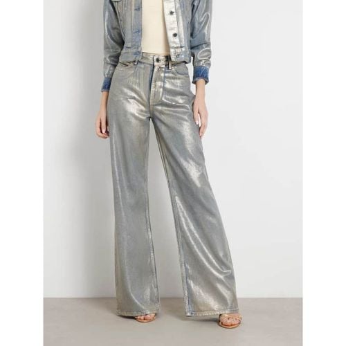 Jeans Wide Leg Metallizzati - Guess - Modalova