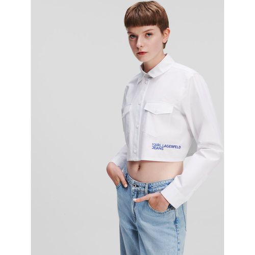 Klj Cropped Shirt, Woman, , Size: S - KL Jeans - Modalova