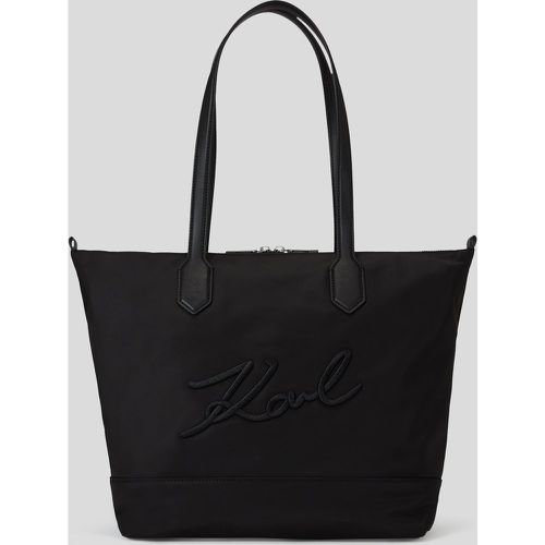 K/signature Nylon Medium Tote Bag, Woman, , Size: One size - Karl Lagerfeld - Modalova