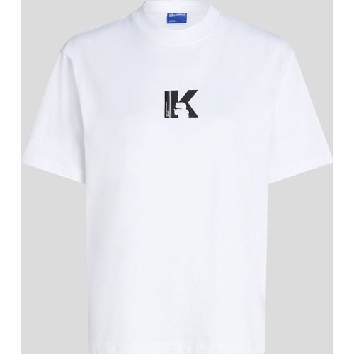 K Logo T-shirt, Woman, , Size: L - Karl Lagerfeld - Modalova