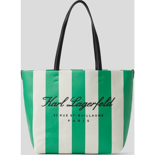Hotel Karl Striped Canvas Shopper, Woman, /, Size: One size - Karl Lagerfeld - Modalova