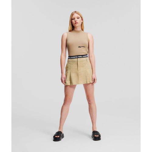 Klj Logo Pleated Mini Skirt, Woman, , Size: S - Karl Lagerfeld - Modalova