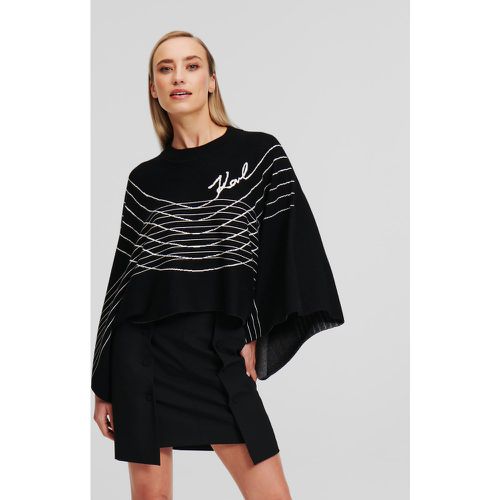 Karl Signature Scarf Sweater, Woman, , Size: XS - Karl Lagerfeld - Modalova