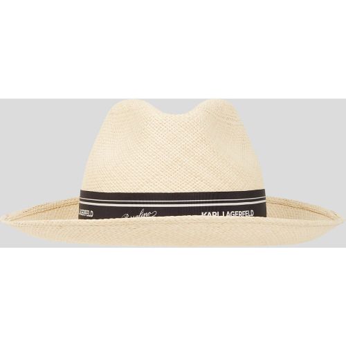 Kl X Borsalino Panama Hat, Woman, , Size: L - Karl Lagerfeld - Modalova