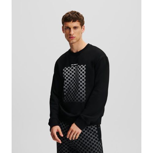 Kl Monogram Degradé Sweatshirt, Man, , Size: L - Karl Lagerfeld - Modalova