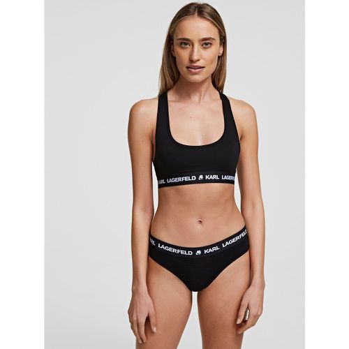 Karl Logo Sports Bra – 2 Pack, Woman, , Size: L - Karl Lagerfeld - Modalova