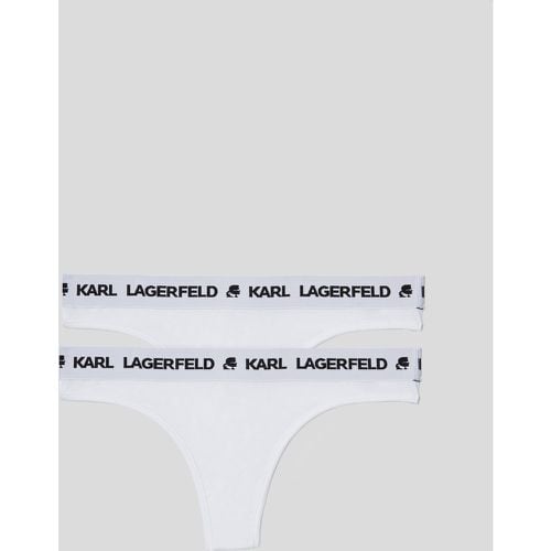 Karl Logo Thong – 2 Pack, Woman, , Size: L - Karl Lagerfeld - Modalova