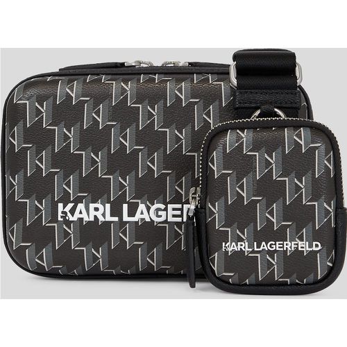 K/kase Monogram Crossbody Bag, Man, , Size: One size - Karl Lagerfeld - Modalova