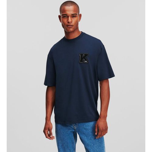 K-initial Varsity T-shirt, Man, , Size: XL - Karl Lagerfeld - Modalova