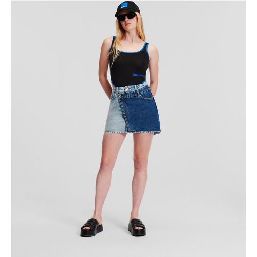 Klj Double-layer Mini Skirt, Woman, , Size: M - Karl Lagerfeld - Modalova