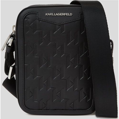 K/loom Leather Crossbody Bag, Man, , Size: One size - Karl Lagerfeld - Modalova