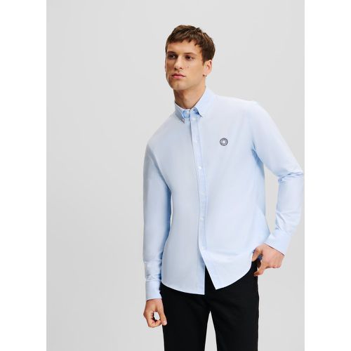 Circle Logo Oxford Shirt, Man, , Size: S - Karl Lagerfeld - Modalova