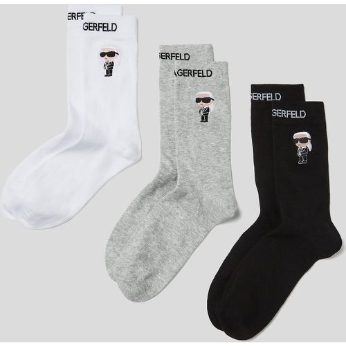 K/ikonik Socks 3 Pack, Woman, //, Size: 35-38 - Karl Lagerfeld - Modalova
