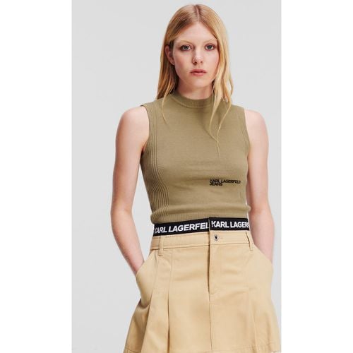 Klj Cut-out Back Knit Top, Woman, , Size: S - Karl Lagerfeld - Modalova