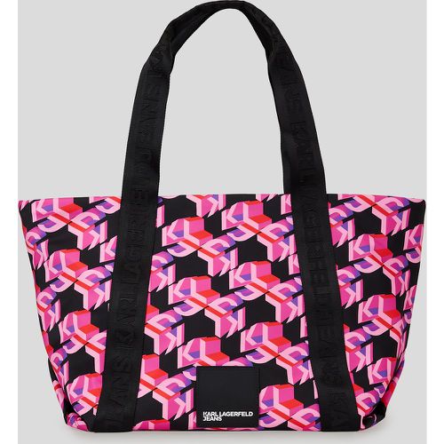 Klj Monogram Urban Nylon Tote Bag, Woman, , Size: One size - Karl Lagerfeld - Modalova
