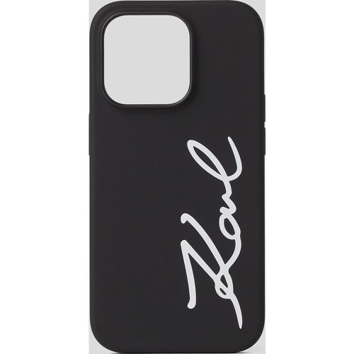 Karl Signature Logo Iphone 14 Pro Max Case, Woman, , Size: One size - Karl Lagerfeld - Modalova