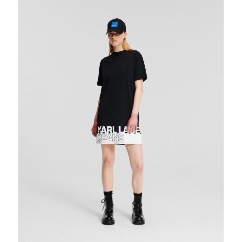 Robe T-shirt Avec Logo, , , Taille: L - KL Jeans - Modalova