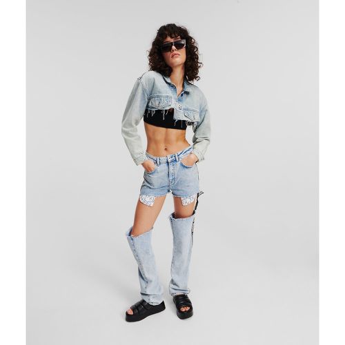 Klj Transformable High-rise Jeans, Woman, , Size: 2530 - Karl Lagerfeld - Modalova
