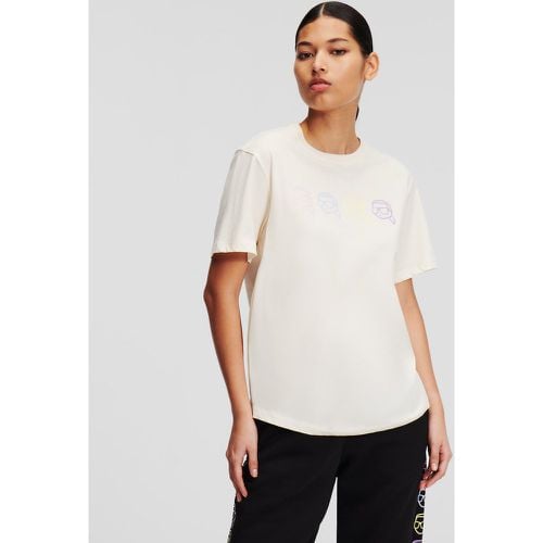 Ikon Outline T-shirt, Woman, , Size: XS - Karl Lagerfeld - Modalova