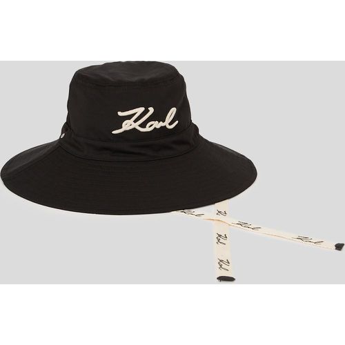 K/signature Wide Brim Hat, Woman, , Size: One size - Karl Lagerfeld - Modalova