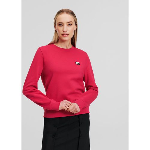K/ikonik Patch Sweatshirt, Woman, , Size: XL - Karl Lagerfeld - Modalova