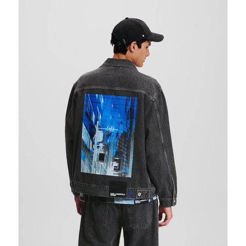 Klj Tokyo-print Denim Jacket, Man, , Size: L - KL Jeans - Modalova