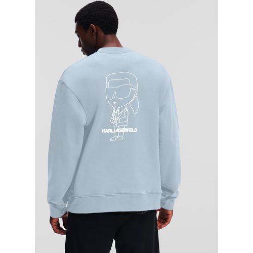 Ikon Karl Outline Sweatshirt, Man, , Size: XS - Karl Lagerfeld - Modalova