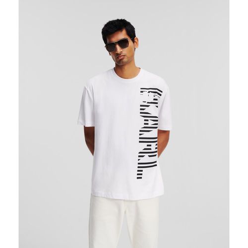 Vertical Karl Logo T-shirt, Man, , Size: M - Karl Lagerfeld - Modalova