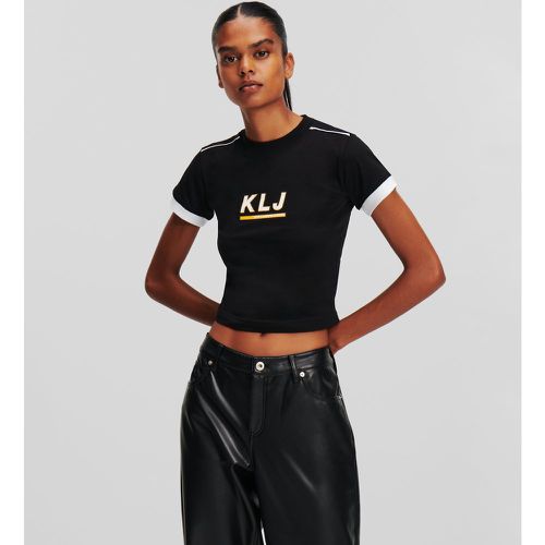 Klj Skate Cropped T-shirt, Woman, , Size: XL - Karl Lagerfeld - Modalova