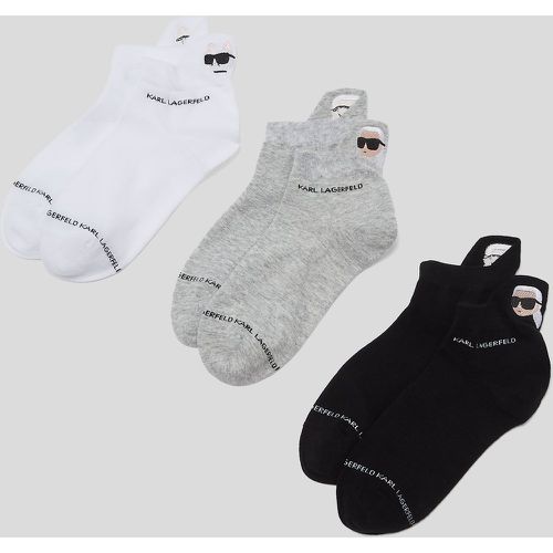 Ikon Sneaker Socks – 3 Pack, Woman, //, Size: 35-38 - Karl Lagerfeld - Modalova