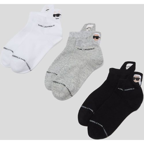 K/ikonik Sneaker Socks – 3 Pack, Woman, //, Size: 39-42 - Karl Lagerfeld - Modalova
