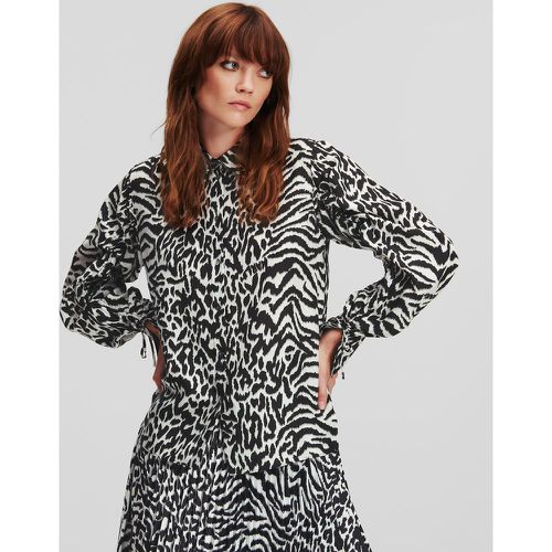 Animal Print Silk Shirt, Woman, --, Size: 42 - Karl Lagerfeld - Modalova