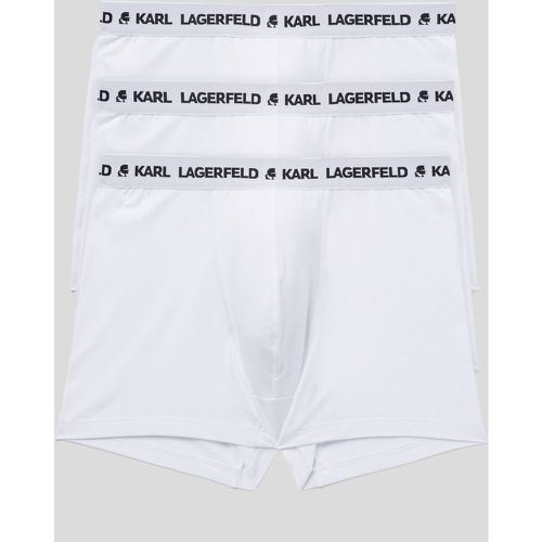 Karl Logo Monochrome Trunks - 3 Pack, Man, , Size: L - Karl Lagerfeld - Modalova