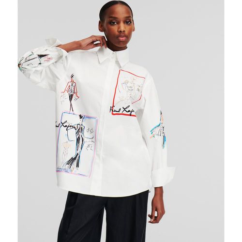 K/archive Sketch Shirt, Woman, , Size: 46 - Karl Lagerfeld - Modalova