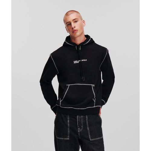 Klj Contrast Stitch Hoodie, Man, , Size: M - Karl Lagerfeld - Modalova