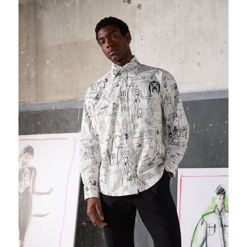 Sketched Shirt Handpicked By Hun Kim, Man, , Size: L - Karl Lagerfeld - Modalova