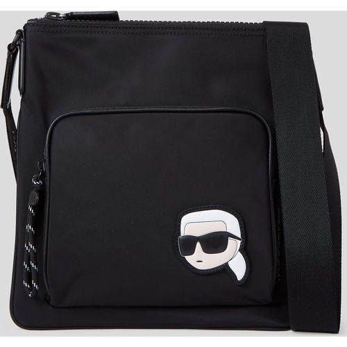 K/ikonik Nylon Flat Crossbody Bag, Man, , Size: One size - Karl Lagerfeld - Modalova