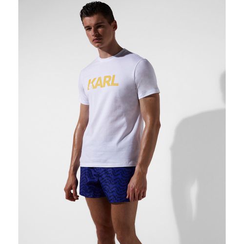 Karl Logo Beach T-shirt, Man, , Size: XS - Karl Lagerfeld - Modalova